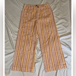 Anthropologie Maeve Colette high waist, wide leg, crop pant.